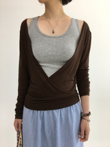 Uel Deep V-Neck T-Shirt (6color)
