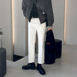 LMN Embossed Regular Fit Cotton Pants (3 colors)