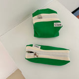 Clam round pouch _ Vivid green