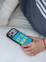IT'S HOT Glass Bumper Case (Blue)