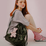 METALIC STRING BAG (KHAKI)