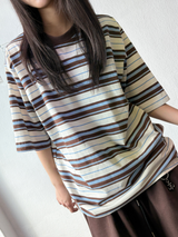 ドゥギー ストライプ オーバーサイズ Tシャツ 3カラー