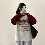 Rael Nagrang color matching point loose fit knit long sleeve