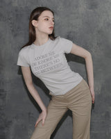 アドアミー スリムフィットTシャツ　グレー