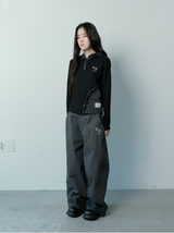 CONTOUR EYELET POINT SLIM FIT HOOD T