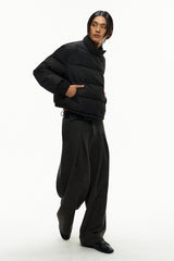 Pleated Wool Twill Trousers