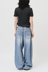 (W) Misty String Wide Denim (2color)