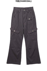 Marble Flare Work Pants