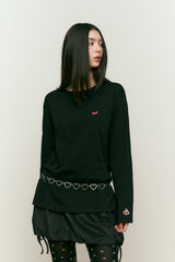 COLLECTION SUEDE PUMPKIN SKIRT [CHARCOAL]