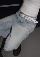 LIGHT LEOPARD HALF PANTS