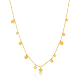 [Worn by Jang Nara] Geometry Mixed Disc 925 Silver Necklace N005-01G