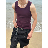 [MUSCLE FIT] Golgi basic fitting sleeveless