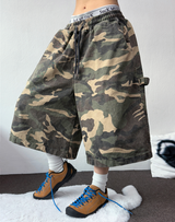 CARPENTER💚MILITARY CAMOUFLAGE BERMUDA 🩶🤍💚🤎3COLOR