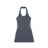Layered heart halter dress 003