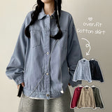 Eit Overfit Solid Cotton Trucker Jacket