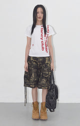 ベイウォッチ クロップTシャツ (WHITE) F25QB103