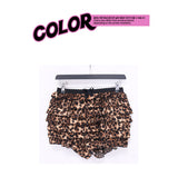 leopard kangkang cake shorts