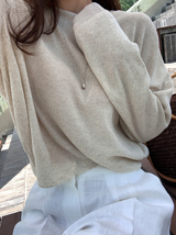 Rear Cooling Linen Round Knit / 4 colors