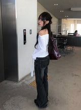 Synth Vintage Washing Bootcut Denim Pants