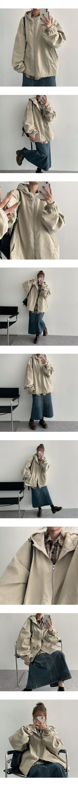 [S~2XL]リビングビンテージインシジョンデニムロングスカート