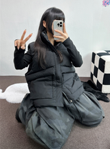 オーバーワイドベストパディング🩶🤍🖤☁ - 4カラー