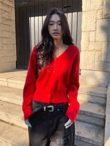 RABBIT ANGORA KNIT CARDIGAN