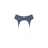 reversible garter belt star flower navy