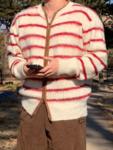 Brush Zip-Up Cardigan