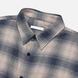 No.1392 warm check crop SHIRT (3color)