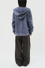 Pigment Applique Hooded Zip Up (3color)