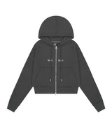 LOGO STITCH REGULAR FIT HOOD ZIPUP