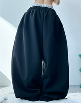 STRING JOGGER PLEAT BALLOON PANTS🩶🖤 - 2 COLORS
