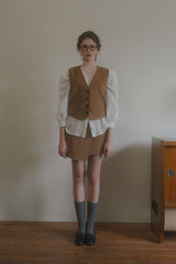 Early corduroy vest_camel
