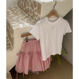 RIBBON SHIRRING SKIRT PANTS