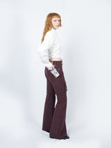 クロップダブルカラーシャツ (White)