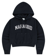 VARSITY LOGO CROP HOODIE