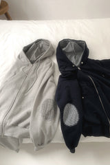 Nuu Check Patch Zip-up (2color)