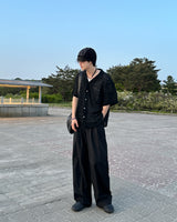 Sivenツータックワイドスラックス