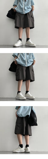 On New Nylon Basket Cargo Shorts