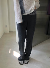 Lace band boots-cut pants(2c)