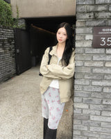 フラワー シフォン スカート