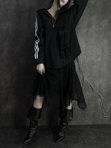 uncut lace skirt (2color)