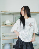 Updraft Oversized Artwork T-shirts [White]