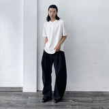 Collarless Henley Tee