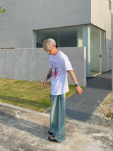サーフレタリングハーフTシャツ 2C