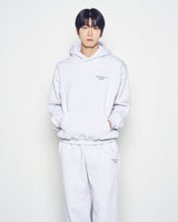 25FW BASIC LOGO NAPPING HOODIE MELANGE