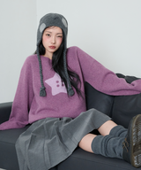 STAR BUTTON KNIT - PINK