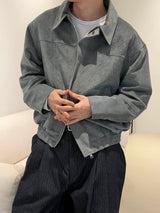 Suede short blouson(3color)