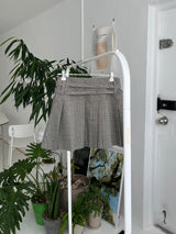 Billy Checkered Pleats Mini Skirt (one color)