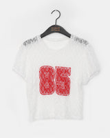 Nosen Lace Puff Short Sleeve T-shirt